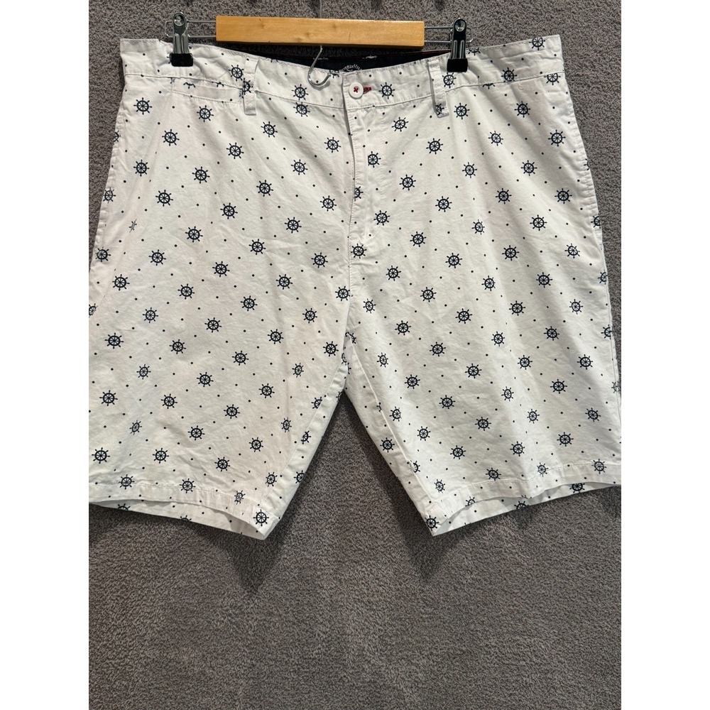 Beverly Hills Polo Club Men's Shorts Size 38 White Nautical Preppy Summer Casual